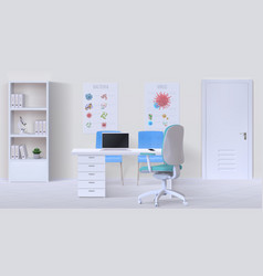 Doctor Office Interior Realistic 3d Empty Clinic