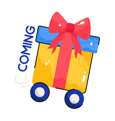 Gift Is Coming Doodle Colorful Stickers E