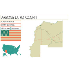 Map Of La Paz County In Arizona Usa