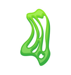 Slime Blob Liquid Drop And Green Paint Drip