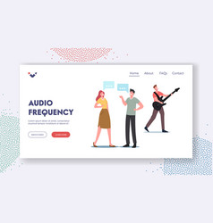 Audio Sound Frequency Wave Landing Page Template