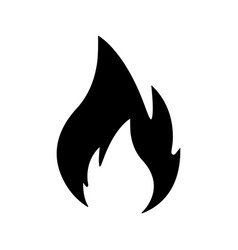 Burn Explosion Flame Icon Black Graphics