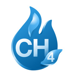 Methane 3d Icon - Natural Gas With Formula Ch4