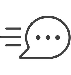 Quick Response Thin Line Icon Outline Icon