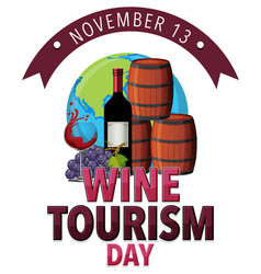 Wine Tourism Day Banner Design