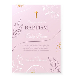 Baptism Invitation Card