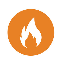 Burn Explosion Flame Icon Orange Color Eps