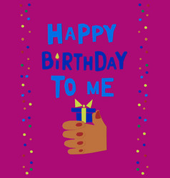 Cutout High Contrast Birthday Concept