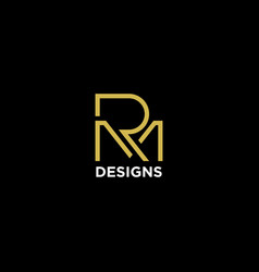 Letter Rm Or Mr Luxury Monogram Logo Design