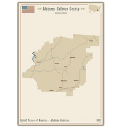 Map Calhoun County In Alabama