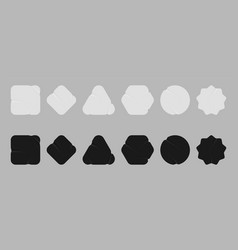 Stickers Mockup Labels Of Different Shapes