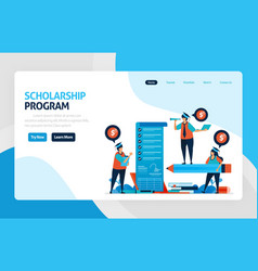 Landing Page For Scholarship Education Program