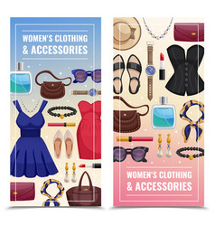 Women Accessories Vertical Banner Set