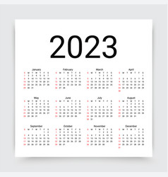 2023 Year Calendar Template Planner