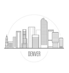 Denver City Skyline - Downtown Cityscape Towers