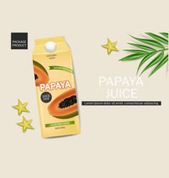 Papaya Juice Drink Realistic Product