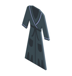 Black Robe Icon Isometric Folded Fabric