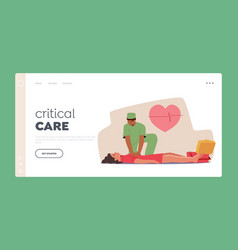 Critical Care Landing Page Template Rescuer