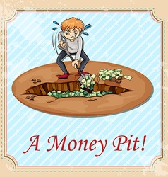 Man Digging Money Pit