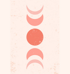 Peach Pink Moon Phases