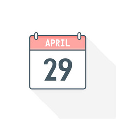 29th April Calendar Icon April 29 Calendar Date