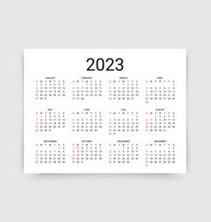 2023 Year Calendar Template Planner