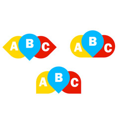 English School Badge Logo Language Learning