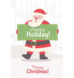 Greeting Card With Santa Claus