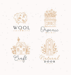 Hand Drawn Sheep Store House Door Labels