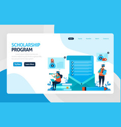 Landing Page For Scholarship Education Program