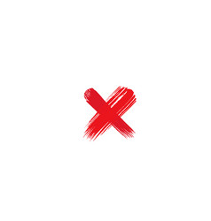 X Mark Brush Icon