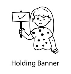 Holding Banner