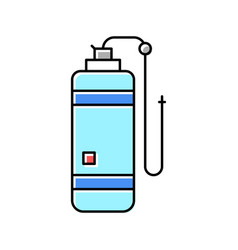 Anesthesia Gas Cylinder Color Icon