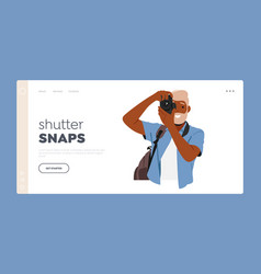 Shutter Snaps Landing Page Template Mature Man