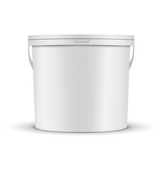 White Paint Bucket Mockup