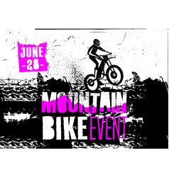 Offroad Freestyle Poster Mountain Bike Event