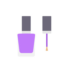 Nail Polish Flat Clean Icon Design Element On