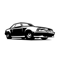 1990 Mustang Car Logo Silhouette Design