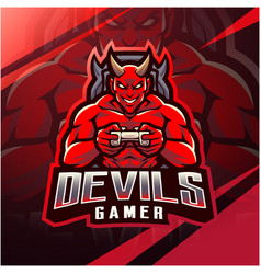 Devils Gamer Esport Mascot Logo Design