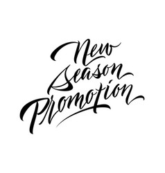 New Season Promotion Lettering