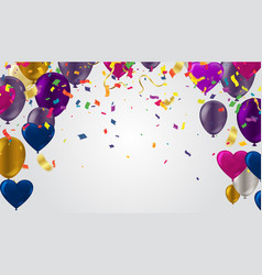 Realistic Balloon Background For Party Happy New