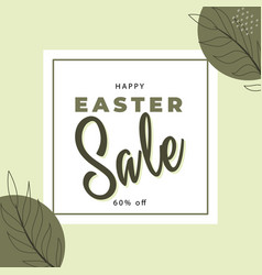 Happy Easter Minimal Sale Promo Banner Templates