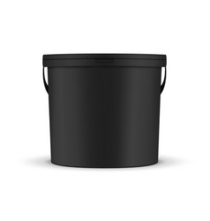 Black Paint Bucket Mockup