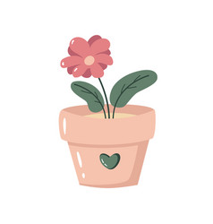 Hand Drawn Flower In A Pot