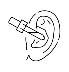 Ear Care Audiologist Doctor Line Icon