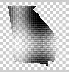 Georgia Map Shape United States Of America Flat