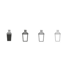 Coffee Glass Icon Set