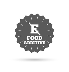 Food Additive Sign Icon Without E Symbol