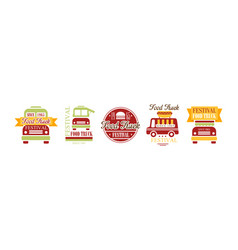 Food Truck Festival Logo And Label Design