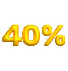 Sale 3d Icon Golden Glossy 40 Percent Discount